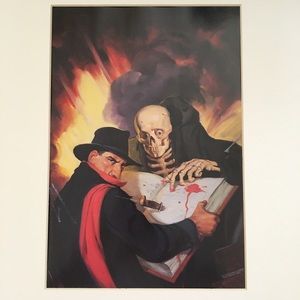 Skeleton goth emo matted art Pulp pop